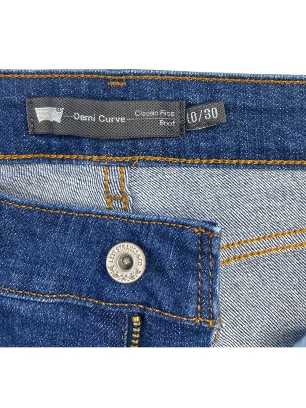 Levi's Demi Curve Bootcut Jeans Women's 10/30 Medium Wash Stretch Denim Y2K - Picture 9 of 12